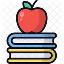 Books Apple Fruit Icon