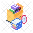 Books Packing Books Carton Books Box Icon