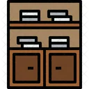 Bookself Furniture House Icon