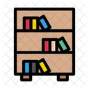 Bookshelf Library Books Icon
