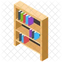 Bookshelf Book Rack Library Icon