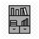 Bookshelf Language Learning Book Icon