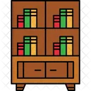 Bookshelf Library Book Icon