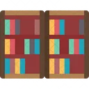 Bookshelf Bookcase Bocks Rack Icon