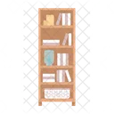 Bookshelf Bookcase Shelf Icon