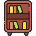 Bookshelf Library Bookcase Icon