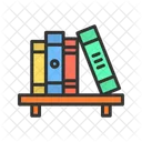 Bookshelf Books Library Icon