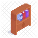 Bookshelf Library Cabinet Icon