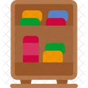 Bookshelf Furniture Storage Icon