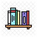 Bookshelf Books Color Icon