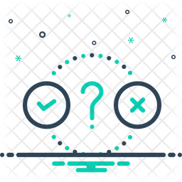 Boolean Icon - Download in Line Style