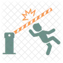Boom Gate Road Walk Icon