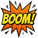 Boom Explosion Bomb Icon