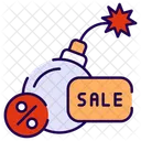 Boom Sale Ecommerce Shopping Icon