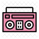 Boombox Retro Radio Ícone