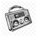 Boombox Music Audio Icon