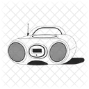 Boombox Vintage Antenna Icon