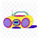 Boombox Vintage Antenna Icon