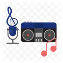 Boombox Retro Music Icon