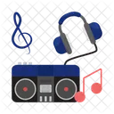 Boombox Retro Music Icon