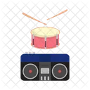 Boombox Retro Music Icon