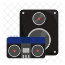 Boombox Retro Music Icon