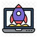 Boost Rocket Startup Icon