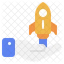 Rocket Startup Launch Icon