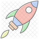 Boost Rocket Awesome Lineal Color Icon Icon