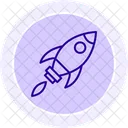 Boost Rocket Black Outline Icon Icon