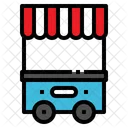 Food Cart Booth Icon