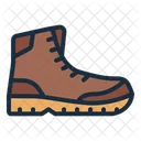 Boots Hiking Traveling Icon