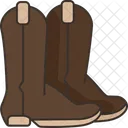 Boots Cowboy Shoes Icon
