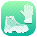 Boots and glove  Icon