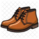 Boots Earthy Brown Shoes  Icon