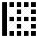Esquerda Borda Grade Icon