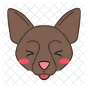 Border Collie Dog Smiling Icon