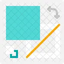 Graphic Design Creative Border Fill Icon