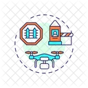 Border Surveillance Monitoring Icon