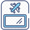 Bordunterhaltung Verkehrsflugzeug Flugsimulator Symbol