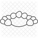 Jardin Galet Bordure Icône