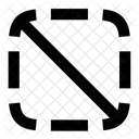 Bordure Diagonale Vers Le Bas Icône