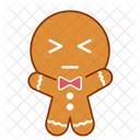 Dull Face Gingerbread Icon