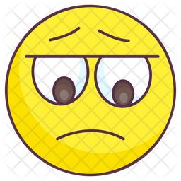 Guilty Emoticon Emoji Icon - Download In Colored Outline Style