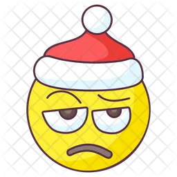 Bored Santa Emoji Emoji Icon