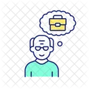 Unretirement Bored Without Work Retirement Icon