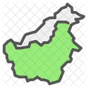 Borneo Indonesia Bosque Icono