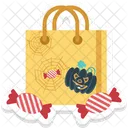 Borsa Tote Di Halloween Borsa Borsa Di Halloween Icon