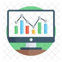 Borse Online Daten Datenanalyse Symbol