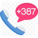 Bosnia And Herzegovina Dial Code  Icon